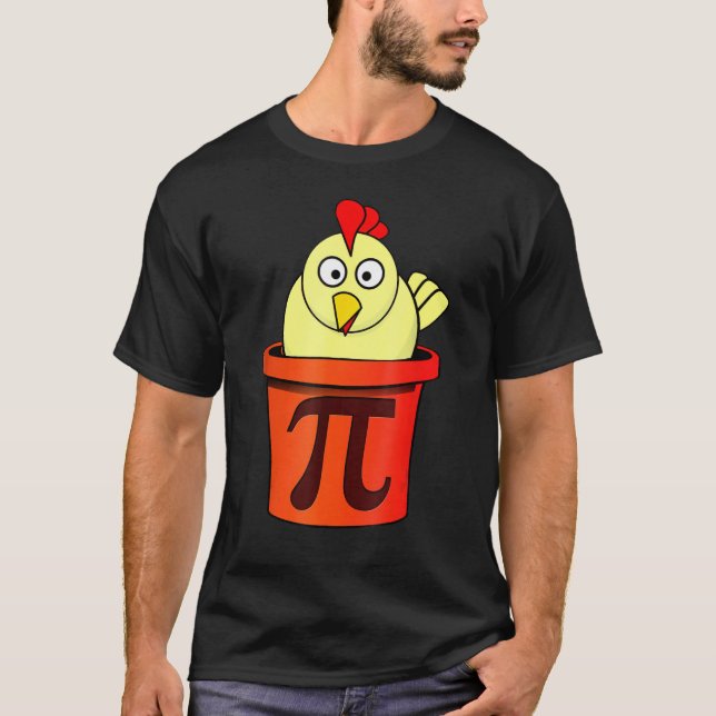 Brist Science Mathematics Chicken Pot Pi Day mars T Shirt (Framsida)