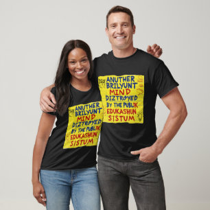 Brist sinne som förstörts av den offentliga underv t shirt