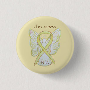 Bristande medvetenhet om Ribbon Angel Pin i Action Knapp