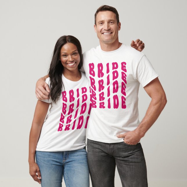 Bristen på Cute Rosa Boho Retro Bachelorette T Shirt (Unisex)