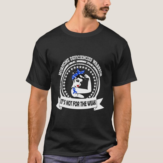 Brister i Hormone Warrior Blue Ribbon Awarenes T Shirt (Framsida)