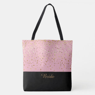 Brister Tote Bag Rosa & Petite Golden Stars Tygkasse