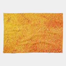 Bristfällig vägg med gult och orange struktur