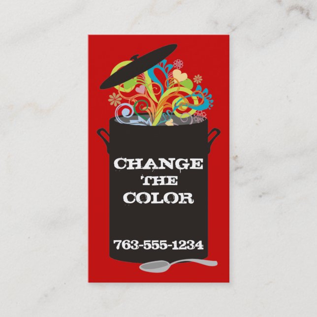 Bristning av aromer som lagar mat visitkort (Framsida)