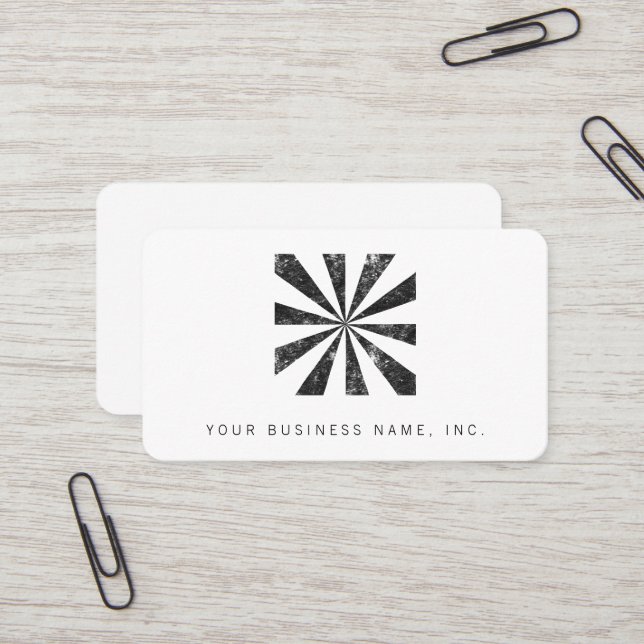 Bristning (boktryckstilbakgrund) visitkort (Fram/Back In Situ)