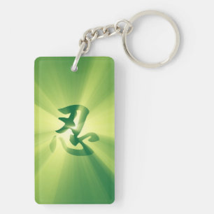 Bristning för Keychain grön NIN Kanjistjärna