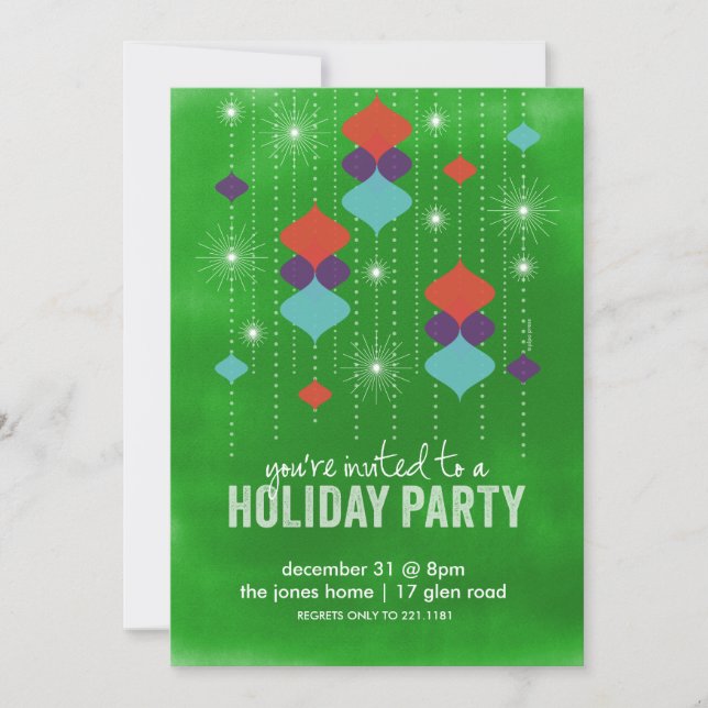 Bristningar av ljus inbjudningar (Framsida)