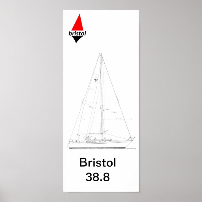 Bristol 38.8 Sloop Poster (Framsidan)