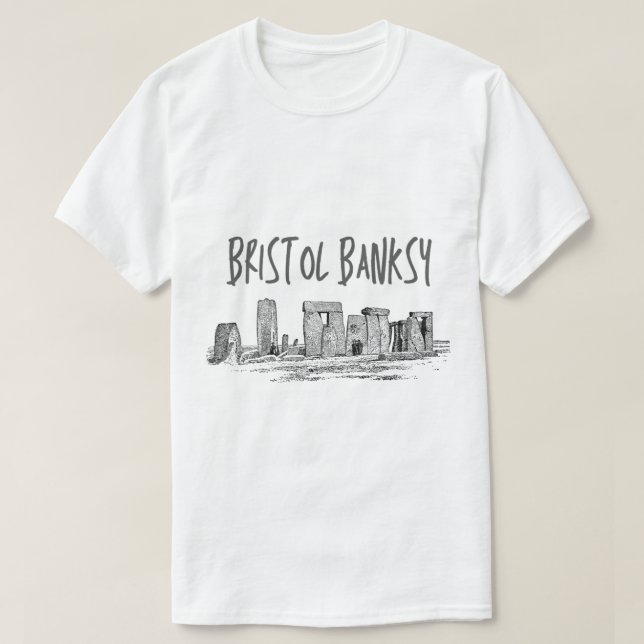 Bristol Banksy , Bristol Banksy Graphic , Gift Fo T Shirt (Design framsida)