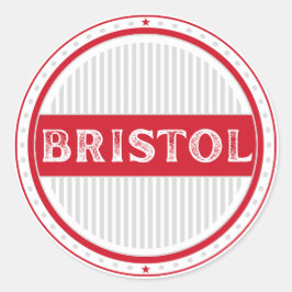Bristol City Pride Emblem – English Identity Runt Klistermärke