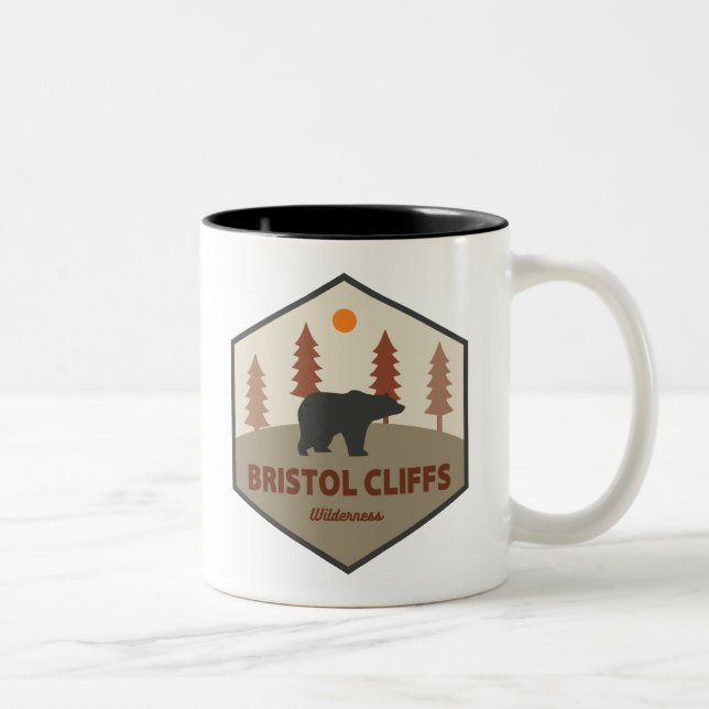 Bristol Cliffs Wilderness Bear Två-Tonad Mugg (Höger)