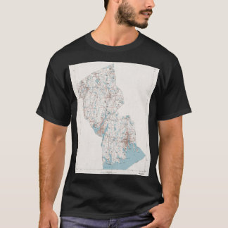 Bristol County MORSA Karta 1980 Southern Massachus T Shirt