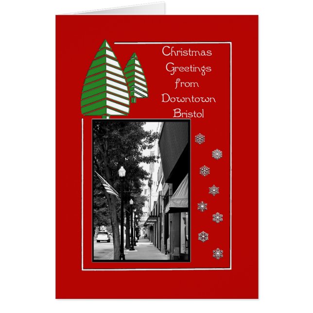Bristol Downtown Helgdag kort (Framsidan)