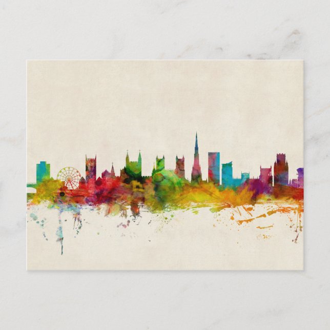 Bristol England Skyline Vykort (Framsida)