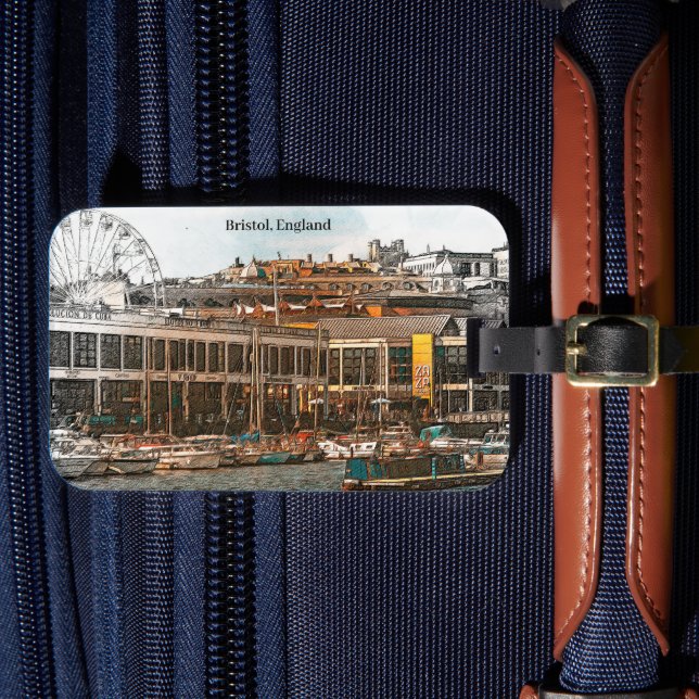 Bristol England UK Panorama View Bagagebricka (Framsida Insitu 4)