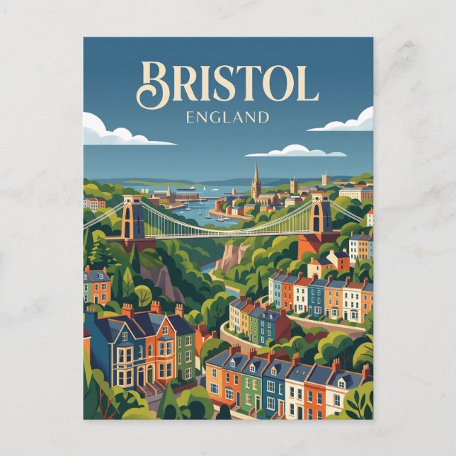Bristol England Vykort (Framsida)
