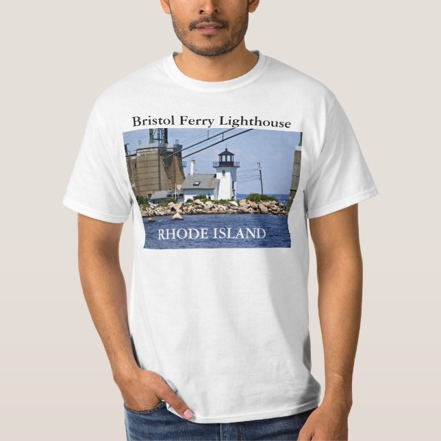 Bristol färjafyr, Rhode - öT-tröja T Shirt (Framsida)