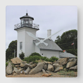 Bristol Ferry Lighthouse, Rhode island Fyrkantig Klocka