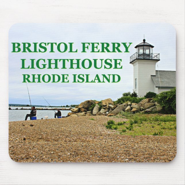 Bristol Ferry Lighthouse, Rhode island Mousepad Musmatta (Framsidan)
