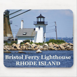 Bristol Ferry Lighthouse, Rhode island Mousepad Musmatta