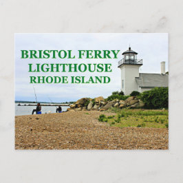 Bristol Ferry Lighthouse, Rhode island vycard Vykort