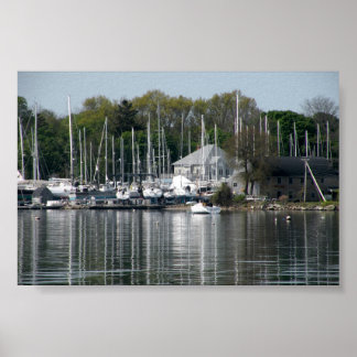 Bristol Harbour Bristol Rhode island Poster