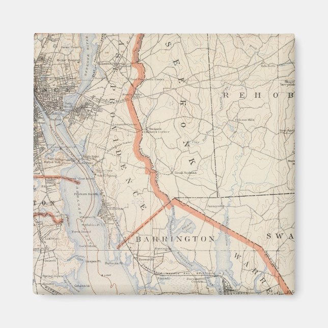 Bristol Land, Rhode island Magnet (Framsidan)