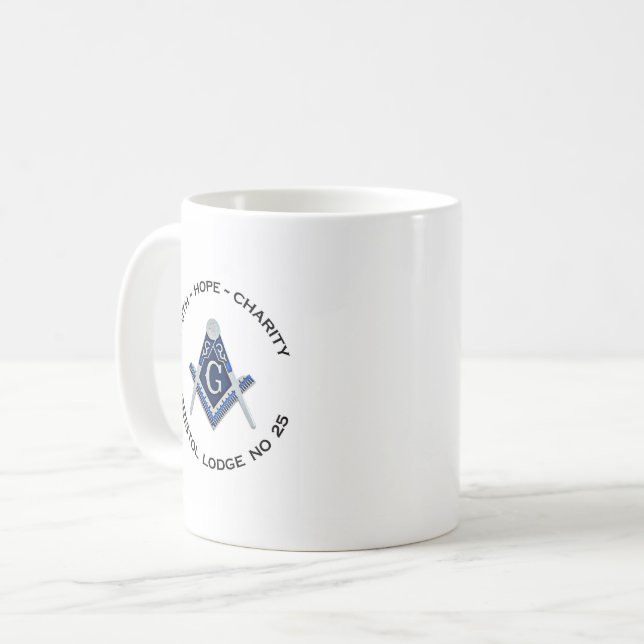 Bristol Masonic Mugg (Framsida vänster)