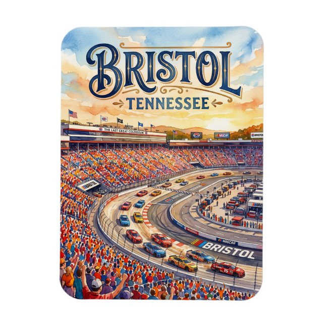 Bristol Motor Speedway USA Magnet (Vertikal)