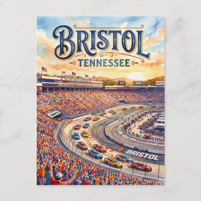 Bristol Motor Speedway USA Vykort (Framsida)