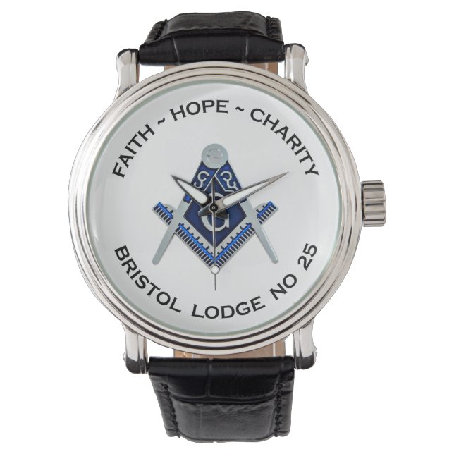 Bristol nr 25 Masonic Watch Armbandsur (Framsida)