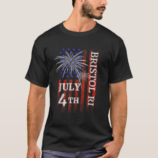 Bristol RI 4:e juli Independence day T Shirt