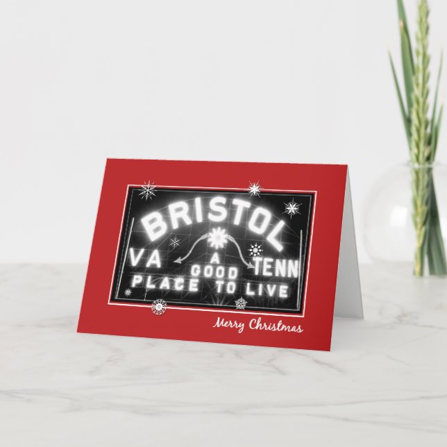 Bristol Sign Helgdag-kort med anpassade text Helgkort (Framsida)