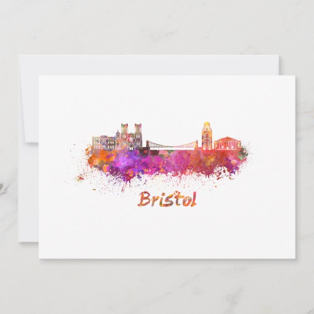 Bristol skyline in watercolor (Framsida)