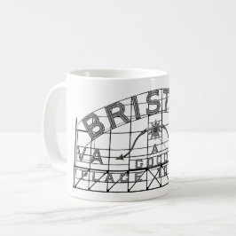 Bristol Slogan Sign Bristol Virginia Tennessee Kaffemugg