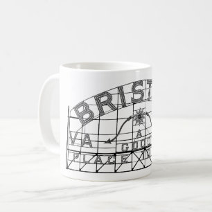 Bristol Slogan Sign Bristol Virginia Tennessee Kaffemugg