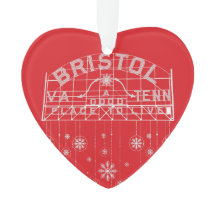Bristol Slogan Sign Red jul Heart