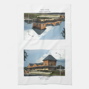 Bristol Tåg Station Bristol Virginia Kökshandduk