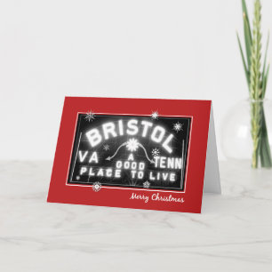 Bristol Virginia Tennessee julkort Helgkort