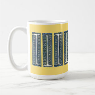 Bristol Virginia Tennessee Marker Kitchen Towel Kaffemugg