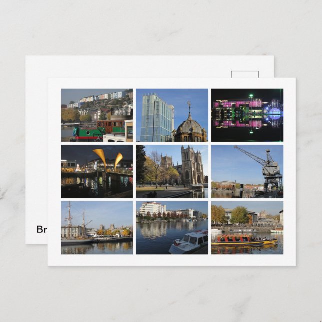 Bristol Vykort (Fram/baksida)