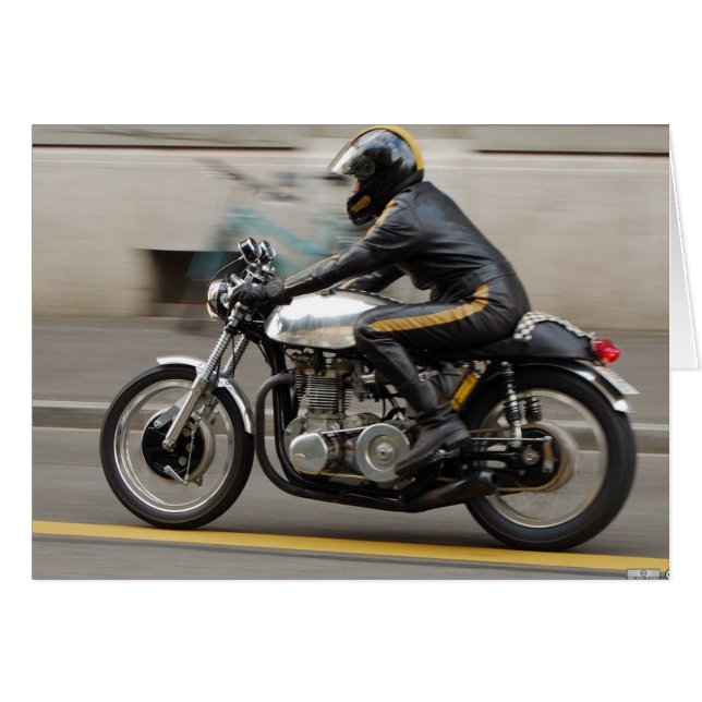 Brit-Bike-kort Hälsningskort (Framsidan Horizontal)