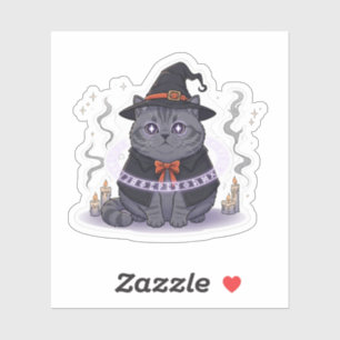 Brit Familiar - British Shorthair Witch's Familiar Klistermärken