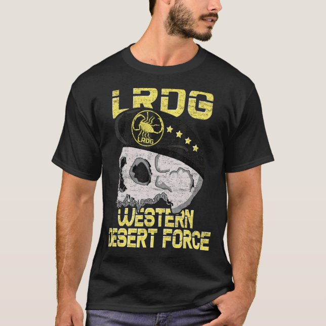 Brit i British Speciell Force Range Desert Group B T Shirt (Framsida)