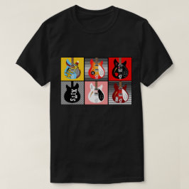 Brit pop art mod Modfather elektriska gitarrer T Shirt