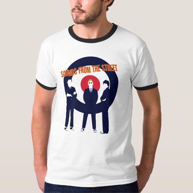 Brit Pop Art Mod Target Sylt T Shirt (Framsida)