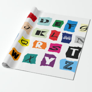 britain Alphabet-design på Presentpapper