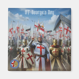 Britain First St, George's Day Kylskåpsmagnet