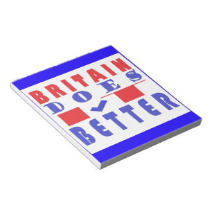 BRITAIN GÖR DET BÄTTRE ORD DESIGN ANTECKNINGSBLOCK