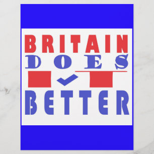 BRITAIN GÖR DET BÄTTRE ORD DESIGN BREVHUVUD
